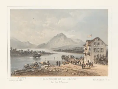 Küssnacht et le Pilate Lac des 4 Cantons av Jean Jacottet
