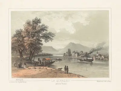 La Schadau près de Thoun av Jean Jacottet