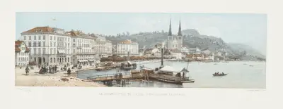 Schweizerhof och Hotel d’Angleterre i Luzern av Jean Jacottet