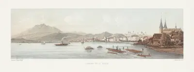 Luzern och Pilatus av Jean Jacottet