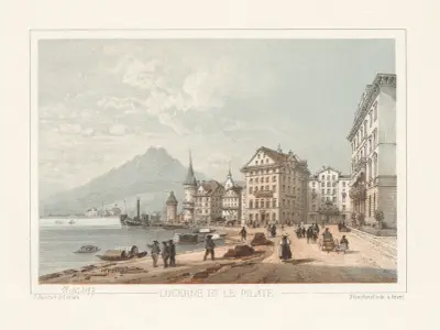 Luzern och Pilatus av Jean Jacottet