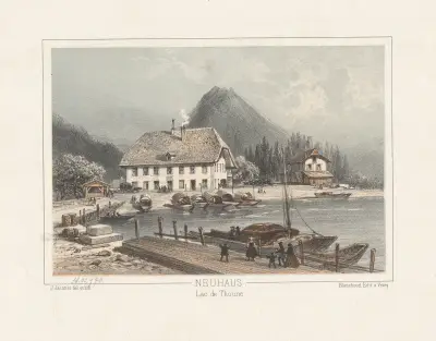 Neuhaus. Lac de Thoune av Jean Jacottet