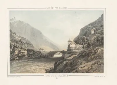 Pont de St. Maurice av Jean Jacottet