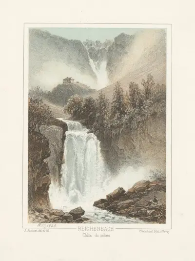 Reichenbach Chûte du milieu av Jean Jacottet