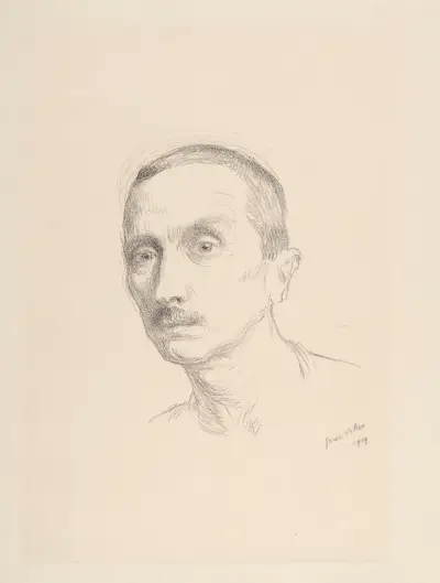 Självporträtt av Jean Veber av Jean Veber