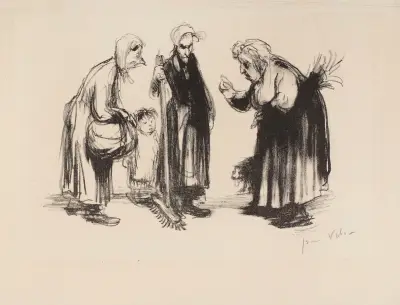 Groupe de femmes av Jean Veber