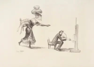 La Dame inexorable av Jean Veber