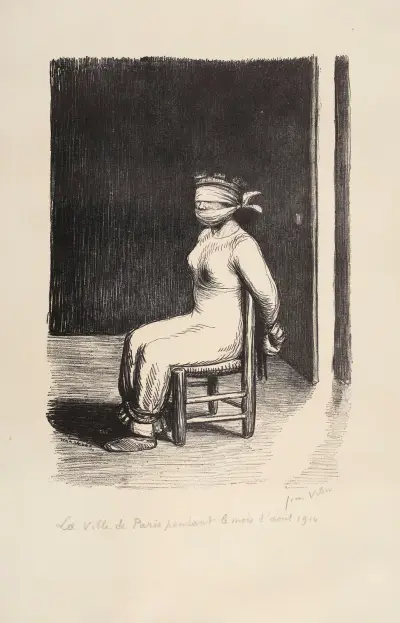 Paris under augusti 1914 av Jean Veber