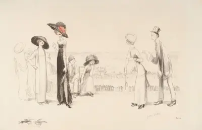 Les courses d’Auteuil ou La Journée des drags av Jean Veber