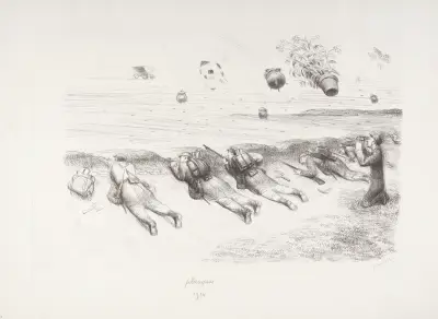 Planqués 1914 – marmites, pots de fleurs, pruneaux av Jean Veber