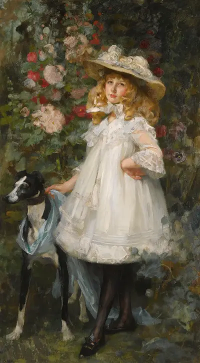 Porträtt av en flicka av James Jebusa Shannon