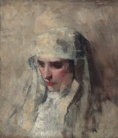 Studie till ’Madonna och barn’ av James Jebusa Shannon