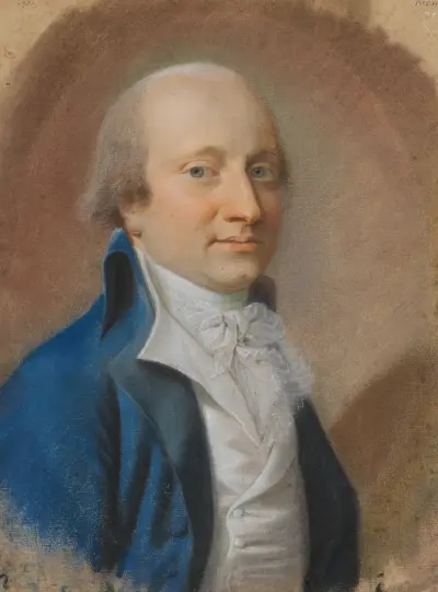 Portræt af en herre, formentlig en Blücher von Jens Juel