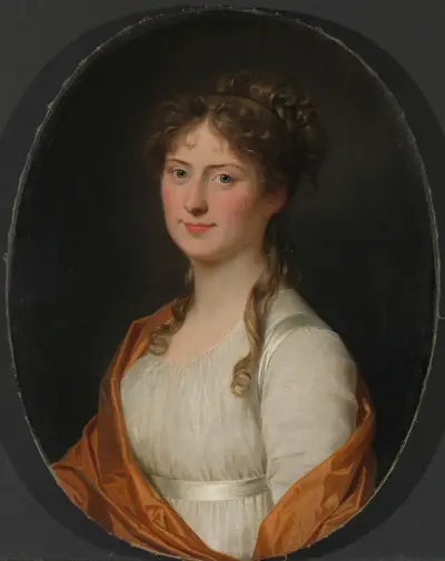 Portrait of a woman av Jens Juel