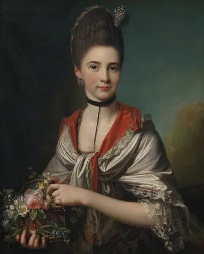 Portrait of Anna Elisabeth Battier, née Storp von Jens Juel