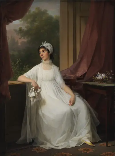 Portrait of Gertrud Hage, née Heitmann av Jens Juel