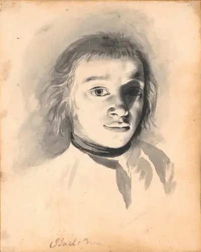 Selbstporträt bei künstlichem Licht von Jens Juel