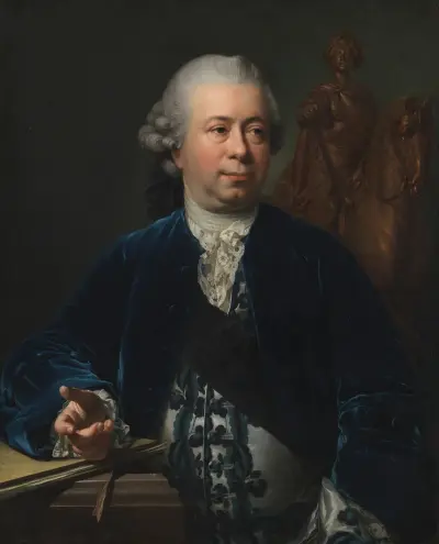 The Sculptor Jacques-François-Joseph Saly av Jens Juel