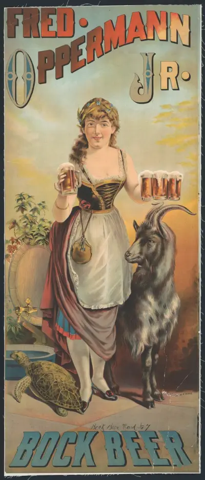 Fred. Opperman, Jr., Bock beer, Bock beer-kort nr 7 av Henry Jerome Schile