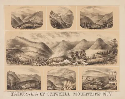 Panorama of Catskill Mountains N. Y. av Henry Jerome Schile