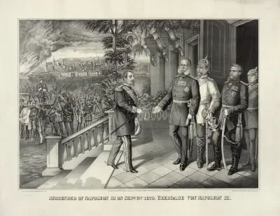 Napoleon III:s kapitulation den 2 september 1870 av Henry Jerome Schile