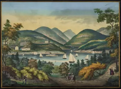 West Point vid Hudsonfloden av Henry Jerome Schile