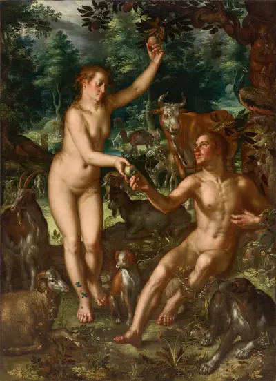 Adam and Eve – nr 2 av Joachim Wtewael