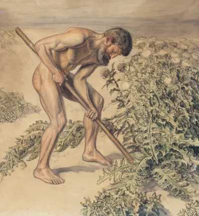 Adam drawing up Thistle av Joakim Skovgaard