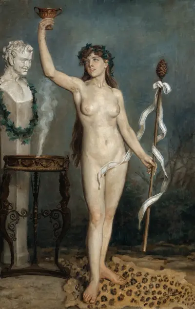 Bacante (Bacchante) av Joaquín Sorolla