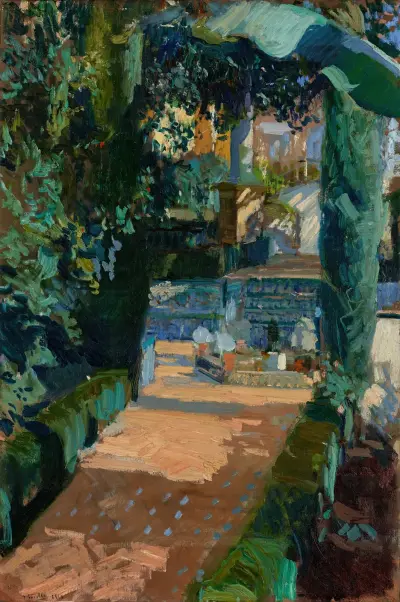 Court of the Dances, Alcázar, Sevilla av Joaquín Sorolla