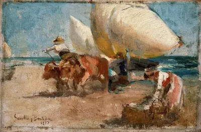 Escena De Playa av Joaquín Sorolla