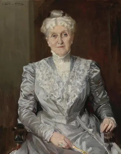 Portrait Of Emily Perkins av Joaquín Sorolla