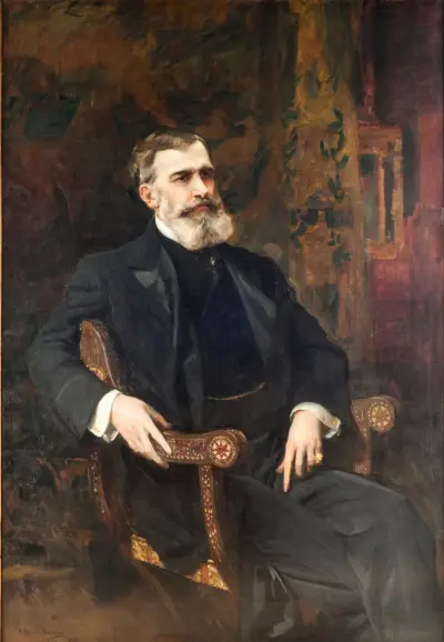 Portrait of José Prudencio de Guerrico av Joaquín Sorolla