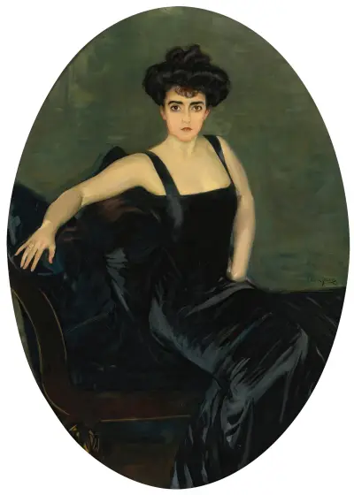 Portrait Of Mrs. Esperanza Conill De Zanetti av Joaquín Sorolla
