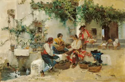Selling Melons av Joaquín Sorolla