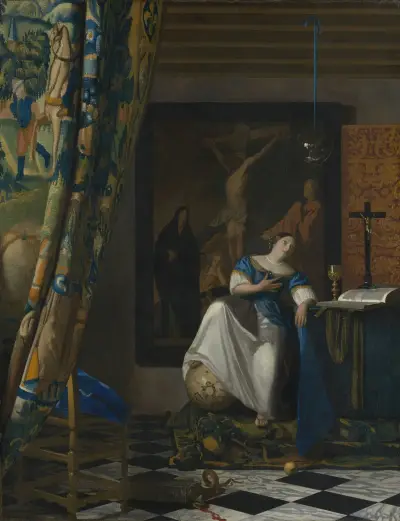 Allegory of the Catholic Faith av Johannes Vermeer
