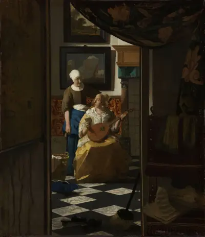 The Love Letter av Johannes Vermeer