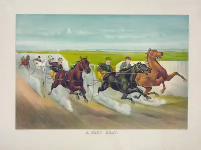Ein schnelles Rennen, 1897 von John Cameron