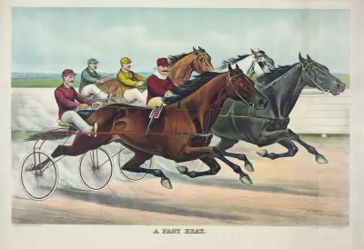 A fast heat, 1894 av John Cameron