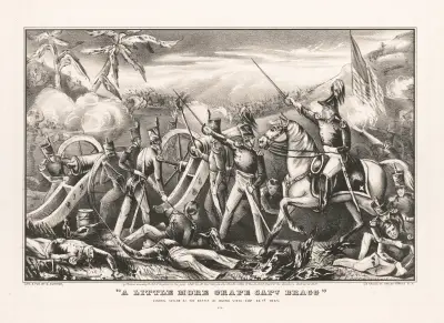 ‘A little more grape Capt. Bragg’ – General Taylor at the Battle of Buena Vista, Feby 23d, 1847 av John Cameron