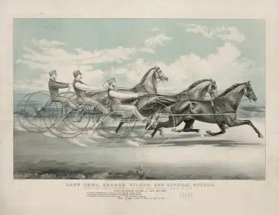 Lady Emma, George Wilkes, and General Butler; trotting for a purse of $1000 mile heats, best 3 in 5 av John Cameron