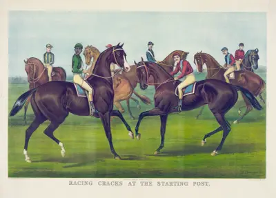 Racing cracks at the starting post av John Cameron