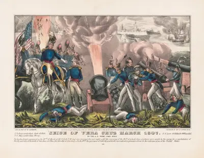 Belagerung von Vera Cruz März 1847; durch die US-Armee und Marine von John Cameron
