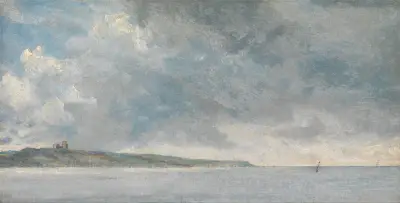 Coastal Scene with Cliffs av John Constable