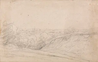 Dedham Vale from Langham, 1813 av John Constable