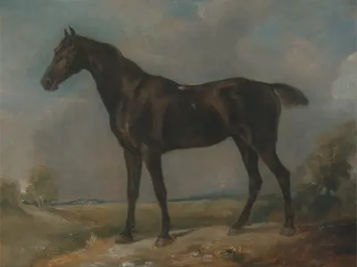 Czarny koń wierzchowy Goldinga Constable'a, John Constable