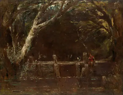 Landscape (The Lock), 1820 av John Constable
