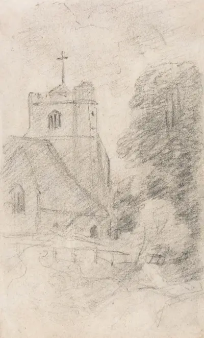 Leatherhead Church, Near Epsom, from the Northeast av John Constable