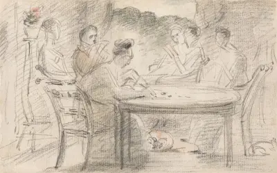 Mr. Hobson of Markfield and Family av John Constable