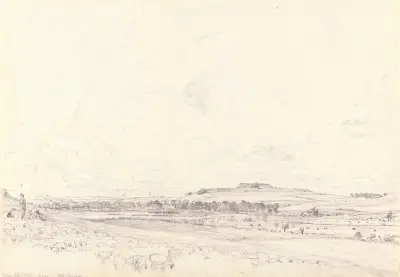 Old Sarum at Noon av John Constable